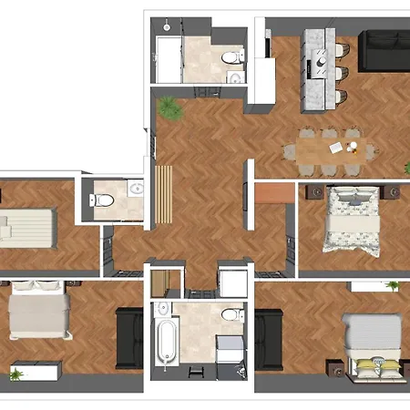 Flatista Homes - Station - 4 Br
