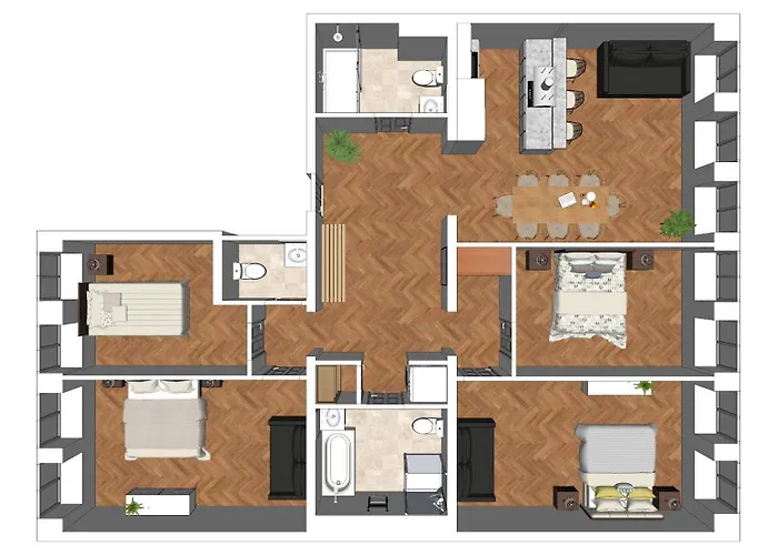 Flatista Homes - Station - 4 Br